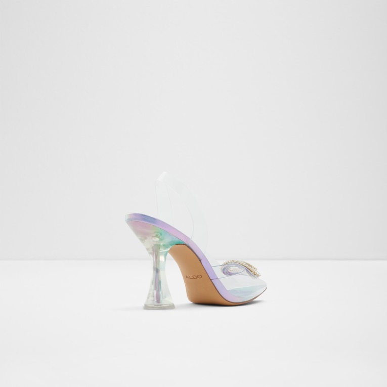 Aldo Fashion Cheers Sling Back Tacón Alto Púrpura