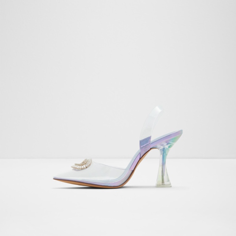 Aldo Fashion Cheers Sling Back Tacón Alto Púrpura