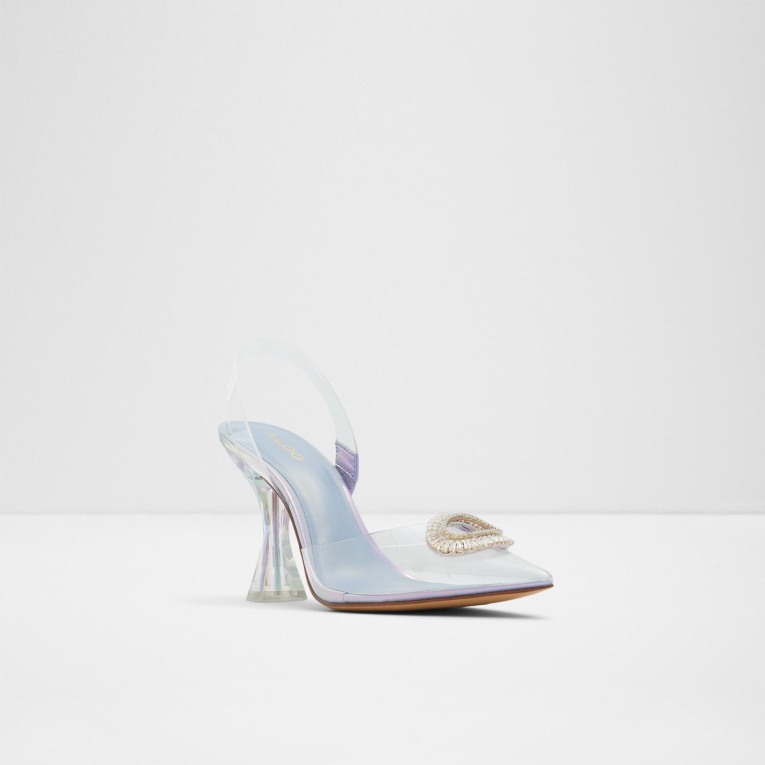 Aldo Fashion Cheers Sling Back Tacón Alto Púrpura