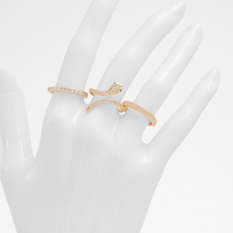 Anillo Multi Chelassi Dorado Claro De Aldo De Moda