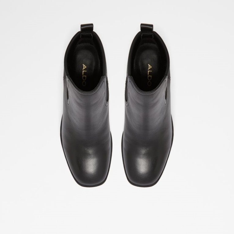 Moda Cuero Negro Liso Chetta Aldo