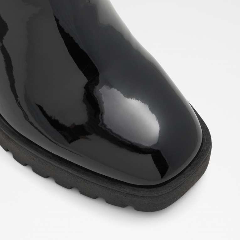 Aldo Fashion Chetta Chelsea Boot Lug Suela Negro Sintético