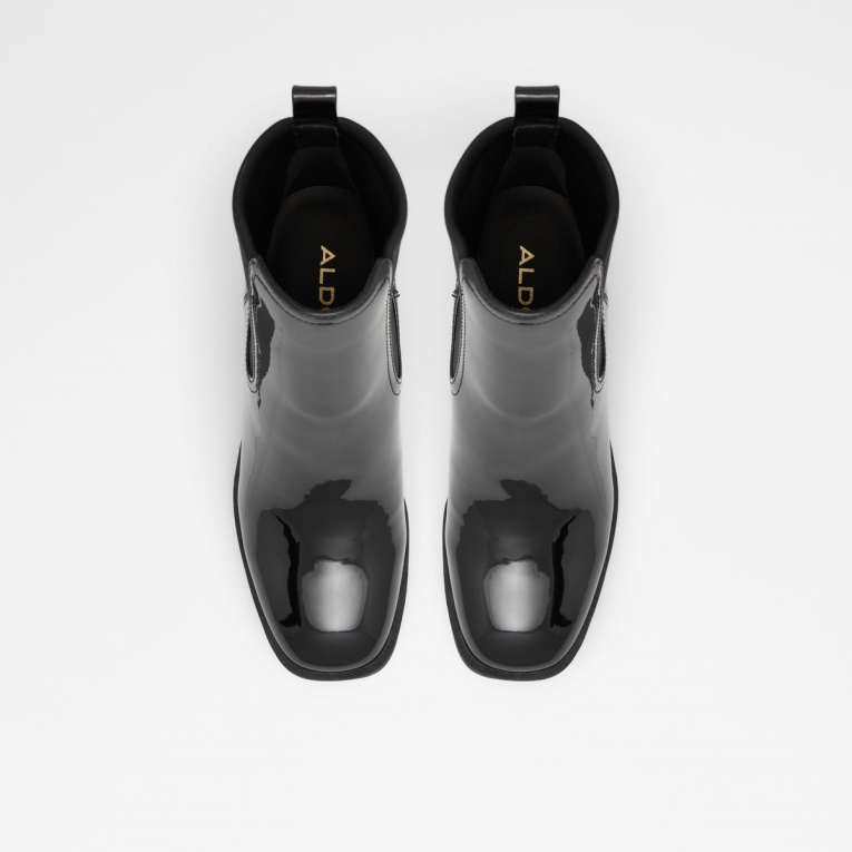 Aldo Fashion Chetta Chelsea Boot Lug Suela Negro Sintético