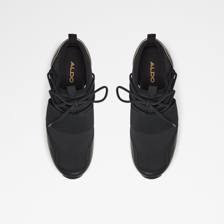 Aldo Agotado Chiara Zapatilla Cuña Tacón Negro Moda