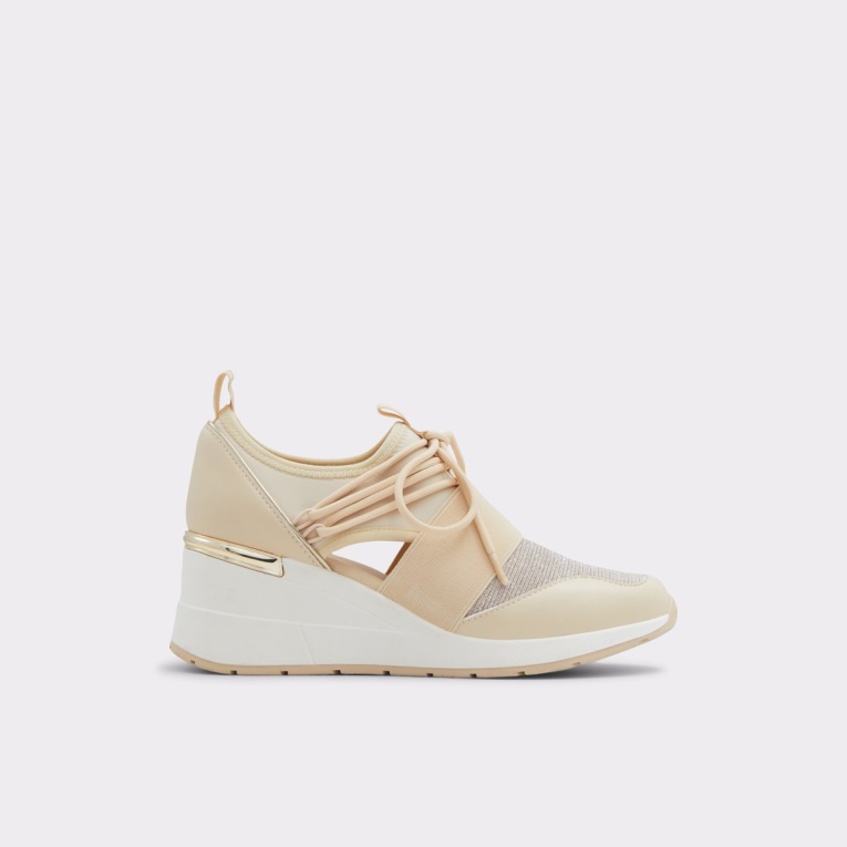 Moda Beige Medio Bajo Stock Chiara Zapatillas Cuña Aldo