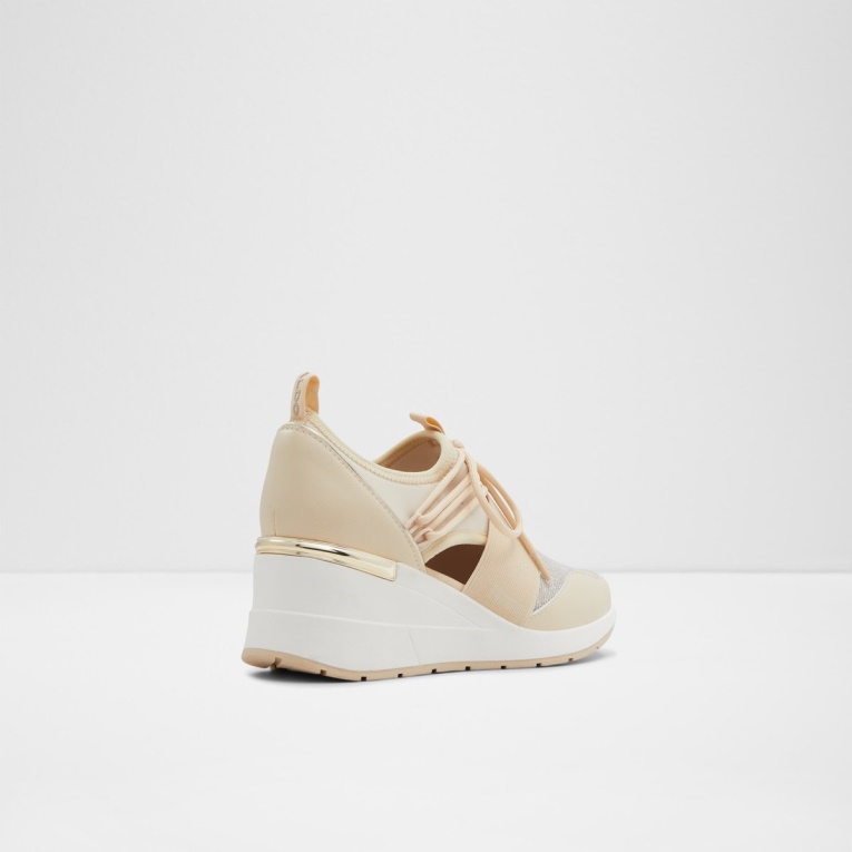 Moda Beige Medio Bajo Stock Chiara Zapatillas Cuña Aldo