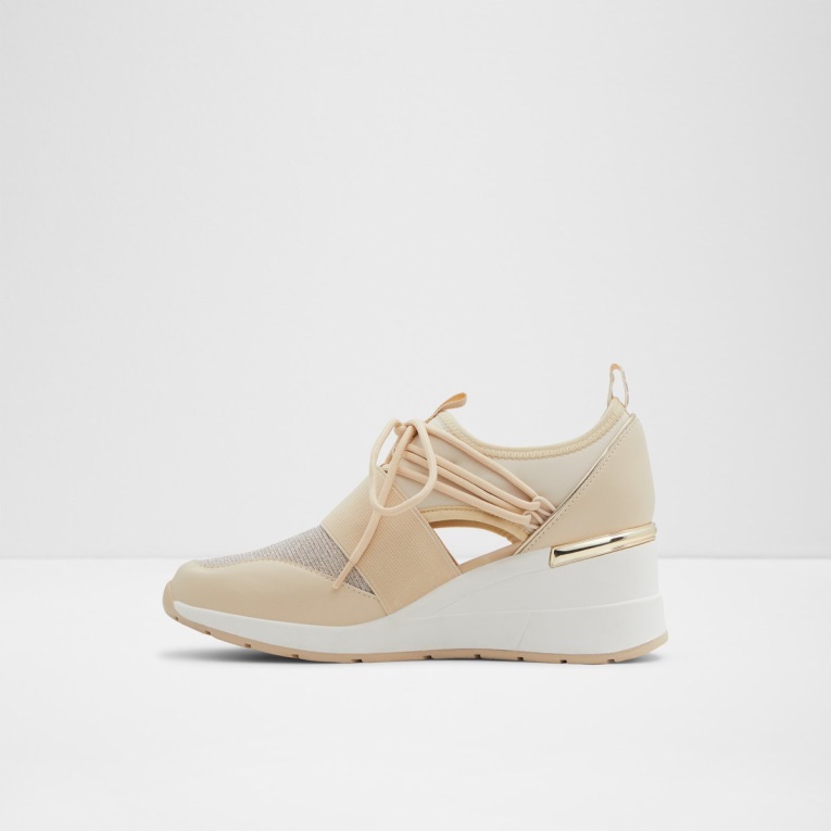 Moda Beige Medio Bajo Stock Chiara Zapatillas Cuña Aldo