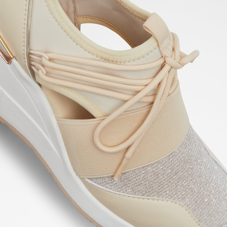 Moda Beige Medio Bajo Stock Chiara Zapatillas Cuña Aldo