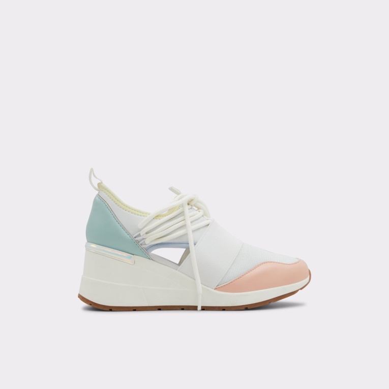 Moda Aldo Pastel Multi Chiara Zapatilla De Deporte Tacón De Cuña