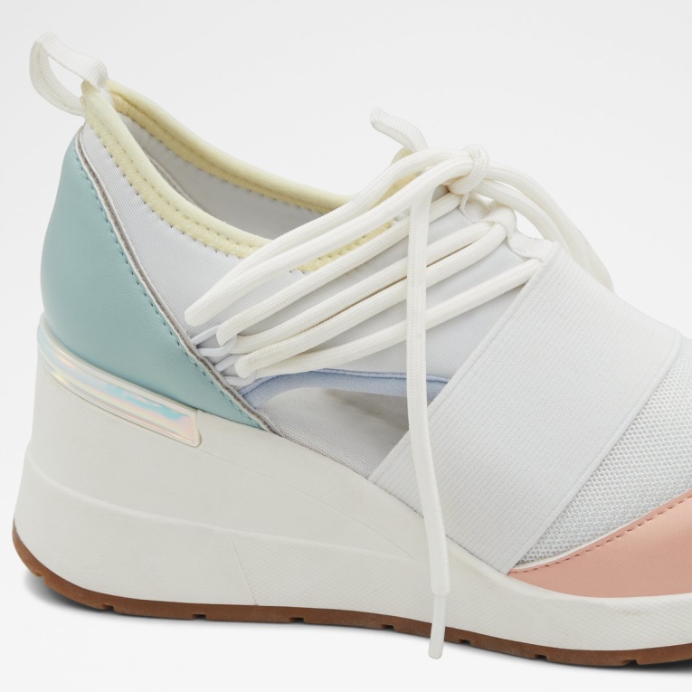 Moda Aldo Pastel Multi Chiara Zapatilla De Deporte Tacón De Cuña