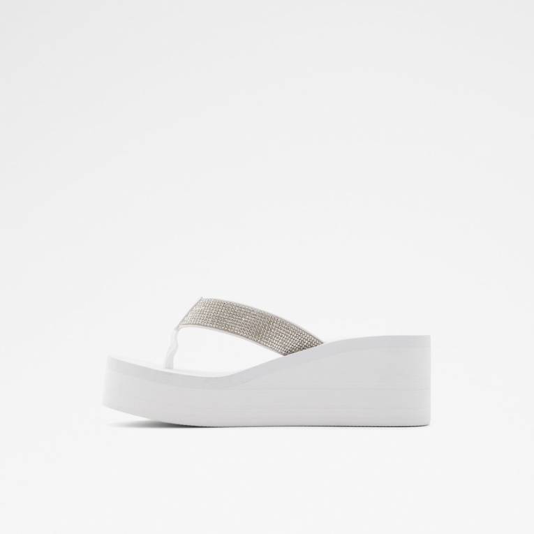 Aldo Chima Chanclas Blanco Moda