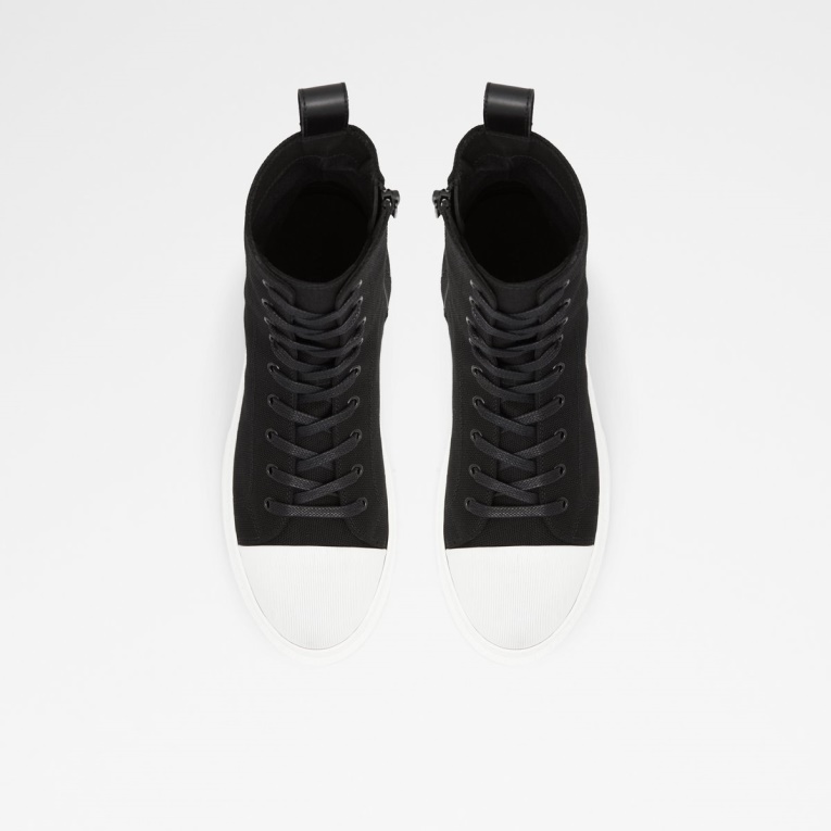 Bota Negra Con Cordones Clubb De Aldo