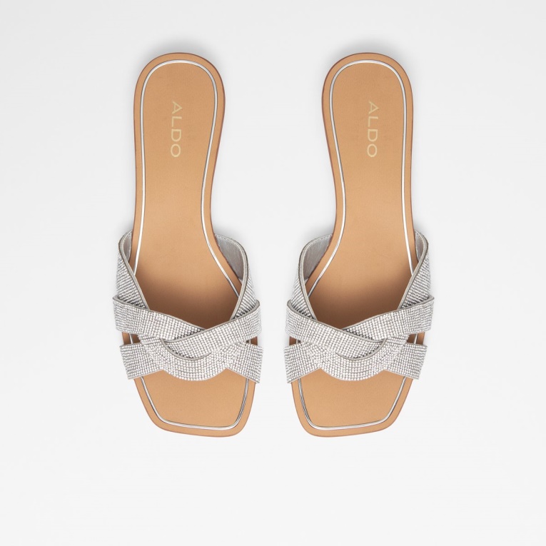 Agotado Coredith Slide Sandalia Moda Aldo Plata