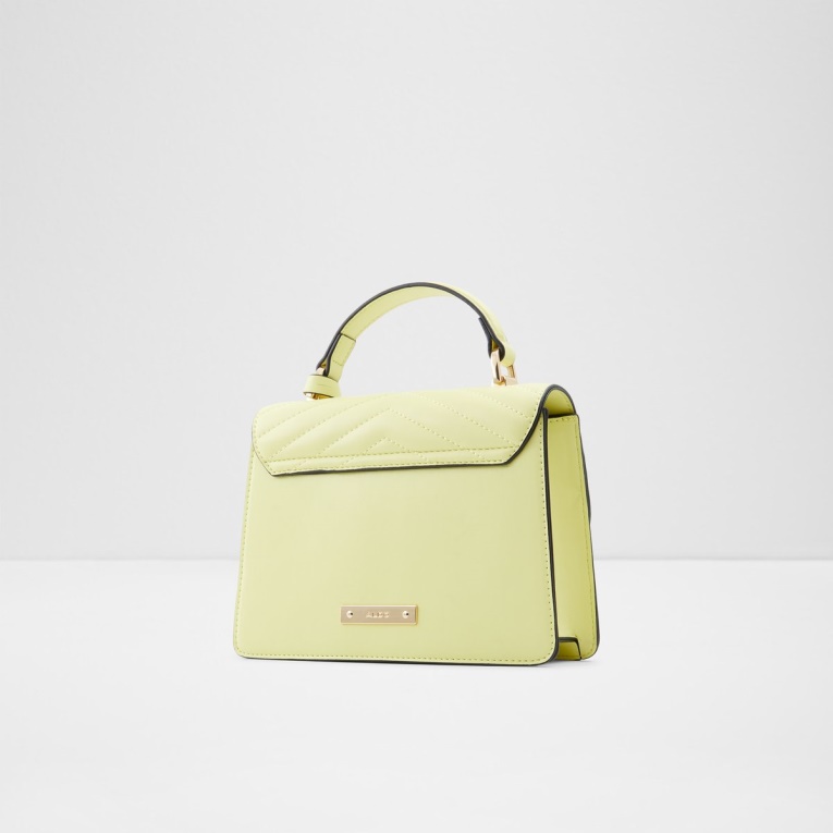 Bolso De Algodón Con Asa Superior Aldo Fashion Amarillo Claro