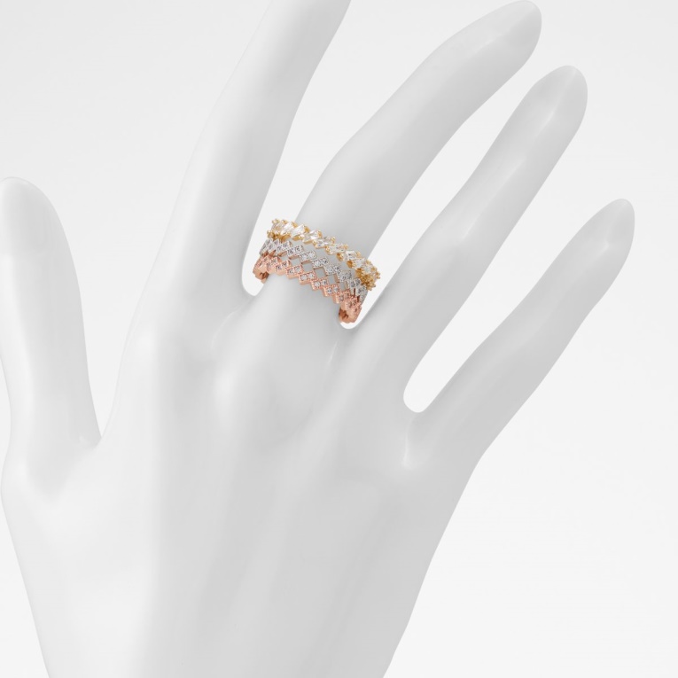 Credrir Anillo Moda Metalico Multi Aldo