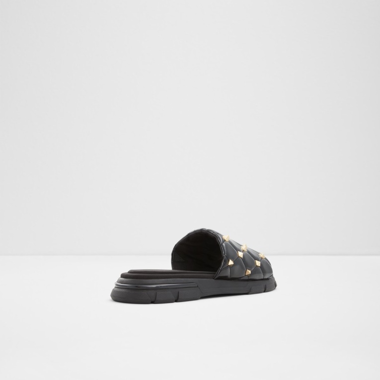 Cuciro Chanclas Moda Negro Charol Sintético Aldo