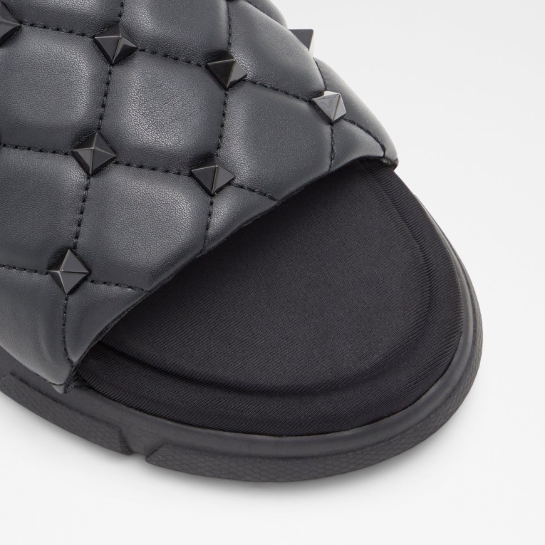 Sandalia Tipo Chanclas Cuciro Lisas Sintéticas Negras Moda Aldo