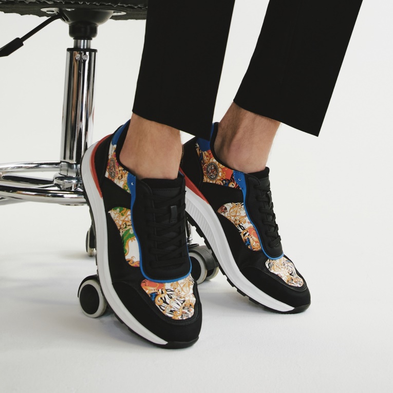 Negro Zapatilla De Deporte Con Suela Jogger Cypher De Moda De Aldo