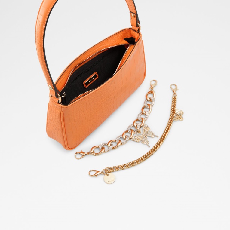 Moda Bolso De Hombro Aldo Dalsbybae Naranja Brillante