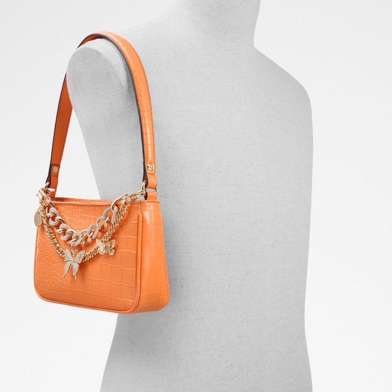 Moda Bolso De Hombro Aldo Dalsbybae Naranja Brillante