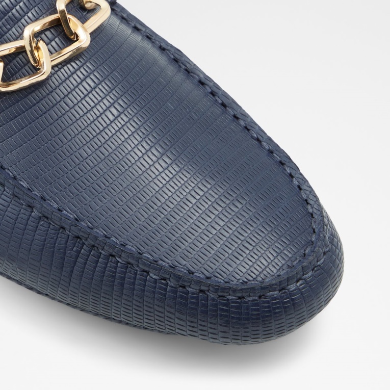 Aldo Davinch Zapato De Conducir Azul Marino Moda