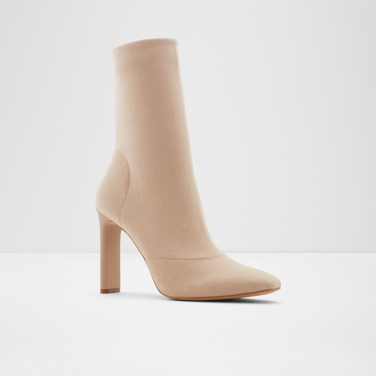 Aldo Fashion Delylah Botín Tacón De Aguja Hueso