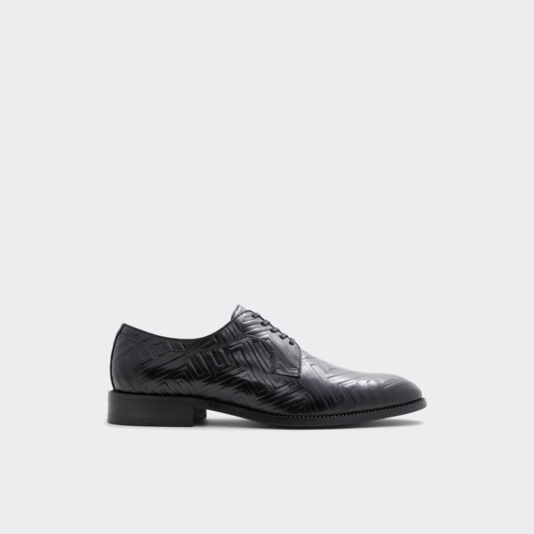 Derreck Moda Cuero Negro En Relieve Aldo