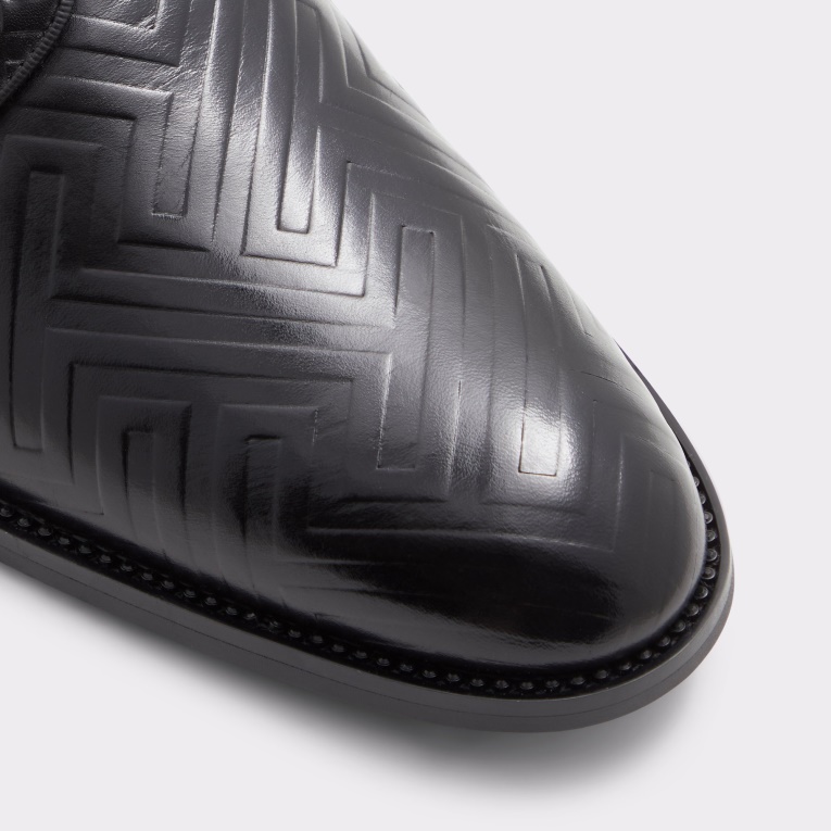 Derreck Moda Cuero Negro En Relieve Aldo