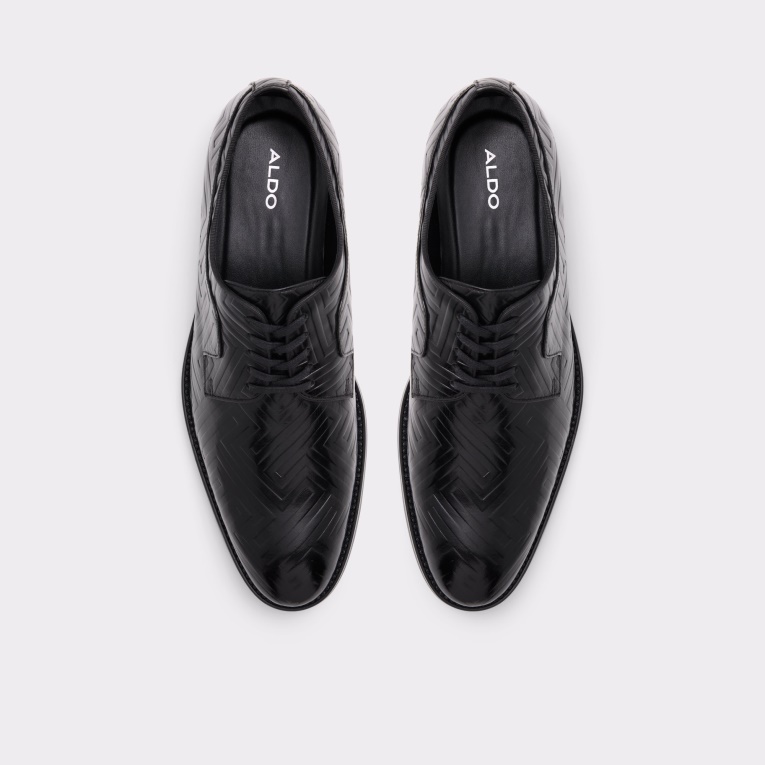 Nueva Llegada Derreck Oxford Zapato Moda Aldo Cuero Negro En Relieve