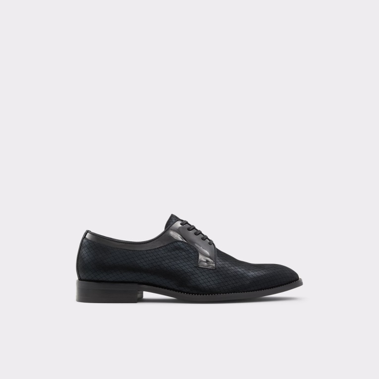 Zapato Oxford Aldo Derreck De Moda Con Estampado De Cuero Negro