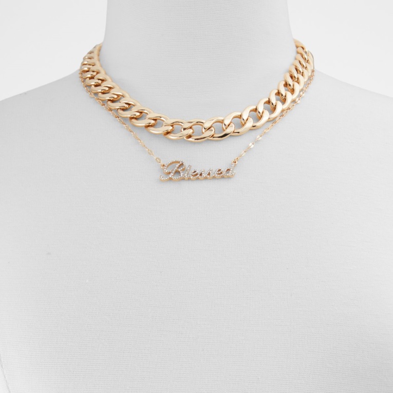 Collar Aldo Deyers Multimoda Dorado Claro