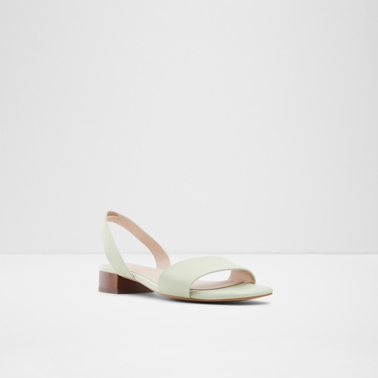 Verde Brillante Aldo Fashion Doredda Sling Back Flat Sandalia Tacón De Bloque