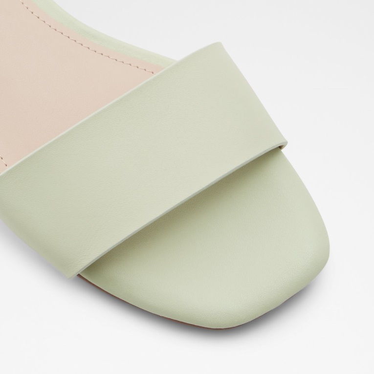 Verde Brillante Aldo Fashion Doredda Sling Back Flat Sandalia Tacón De Bloque