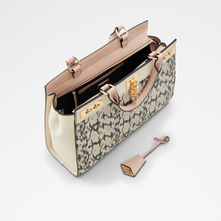 Bolso Tote Dreiddaa Blanco Y Negro Aldo Fashion