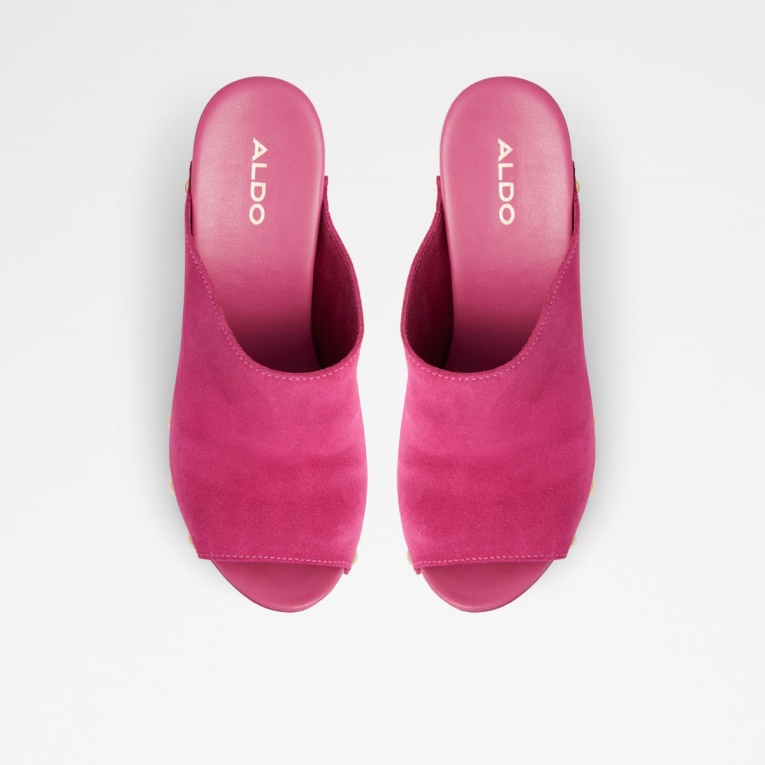 Rosa Drenania Mule Con Tacón Plateforme Moda Aldo