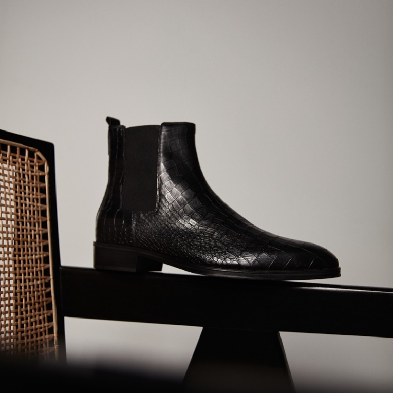 Aldo Moda Cuero Negro Suave Druven