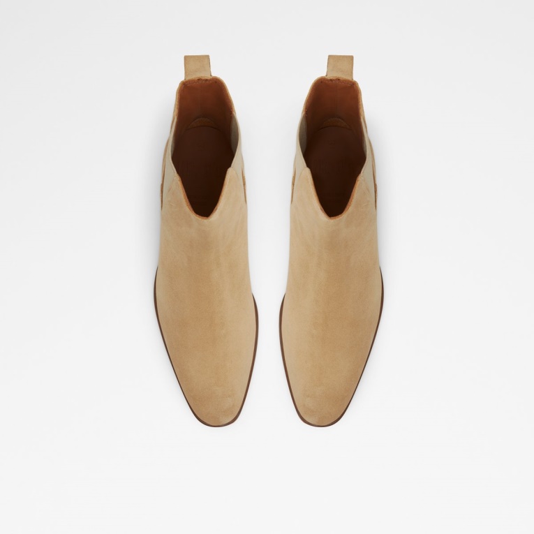 Botines Chelsea Color Uva Beige Moda Aldo