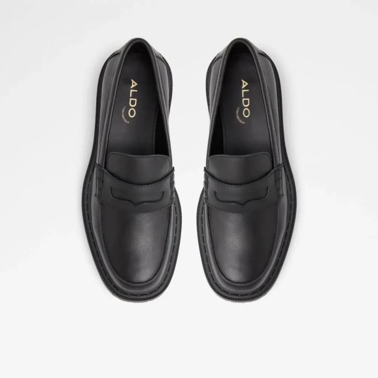 Otro-negro Bigstrut Mocasines Penny Con Suela Dentada Para Mujer Moda Aldo