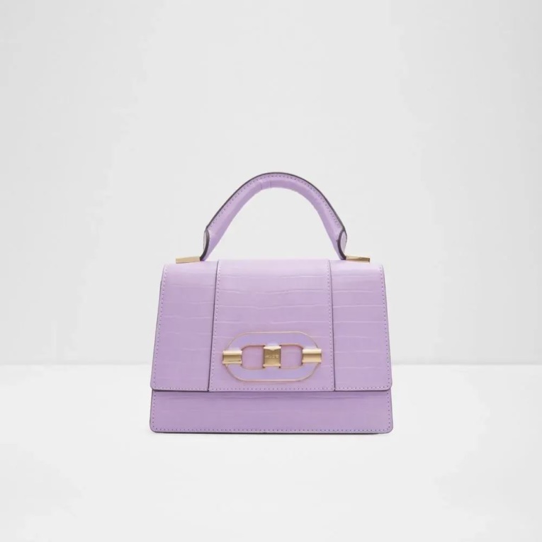 Aldo Enondario Bolso De Mano De Mujer Asa Superior Morado Oscuro Moda