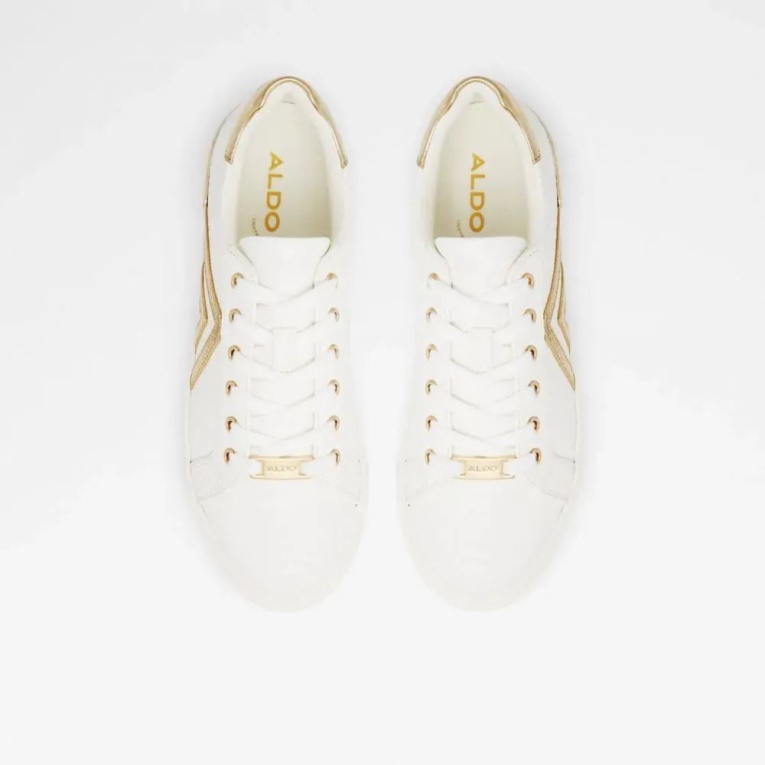 Fran Zapatillas Con Cordones Para Mujer Aldo Fashion Oro