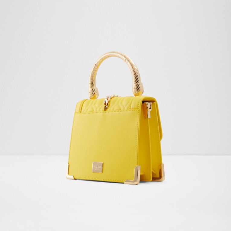 Bolso Aldo Easwen Con Asa Superior Amarillo Moda