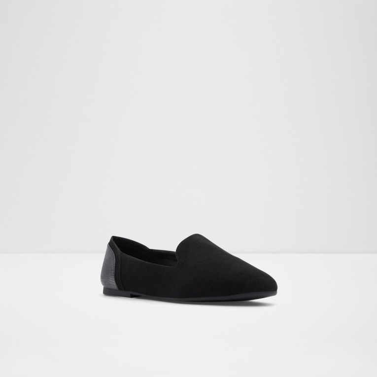 Mocasines Aldo Fashion Elbadante De Textil Negro