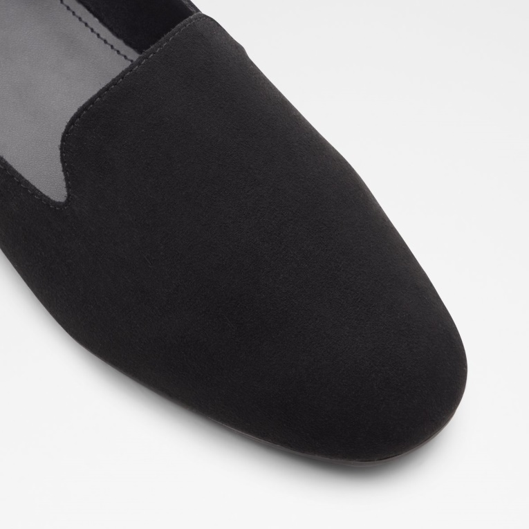 Mocasines Aldo Fashion Elbadante De Textil Negro