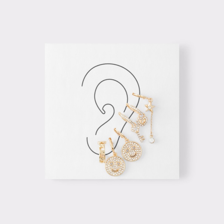 Last Chance Elbenaraen Aretes Moda Aldo Dorado-transparente Multi