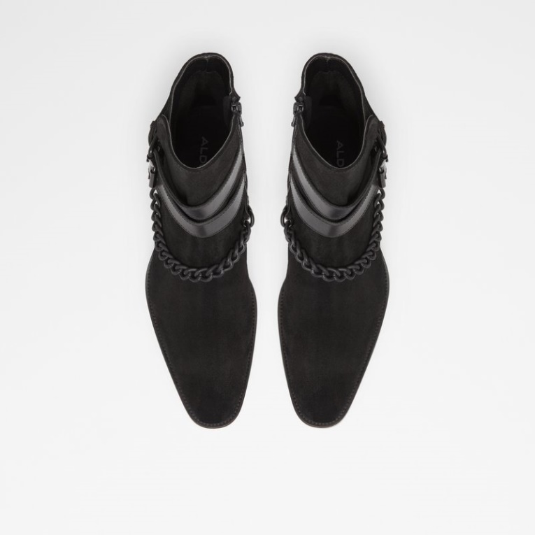 Aldo Eolophus Cuero Negro Ante Moda