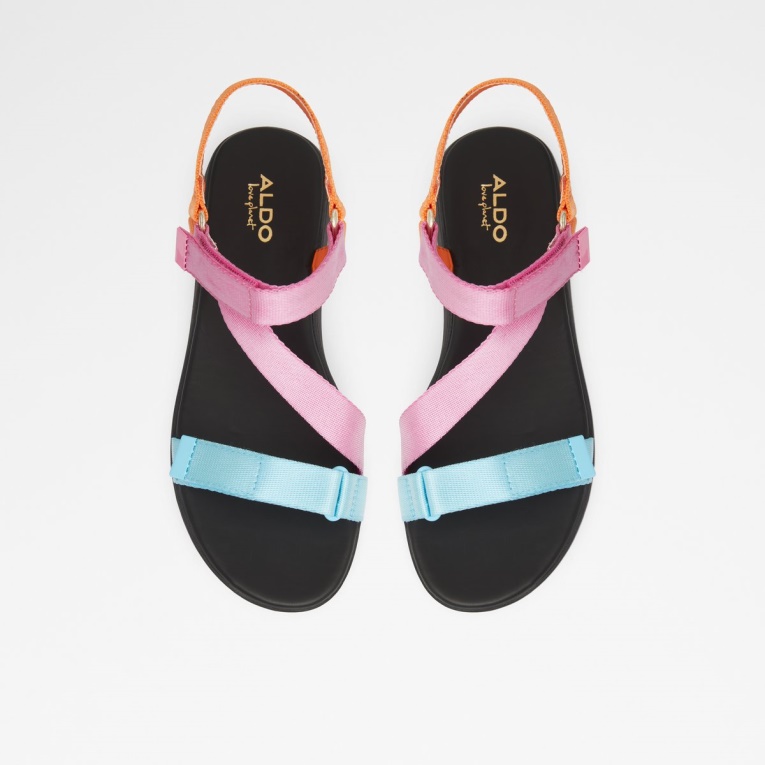 Sandalias Planas Con Tiras De Eoweniel Multicolor Brillante De Aldo