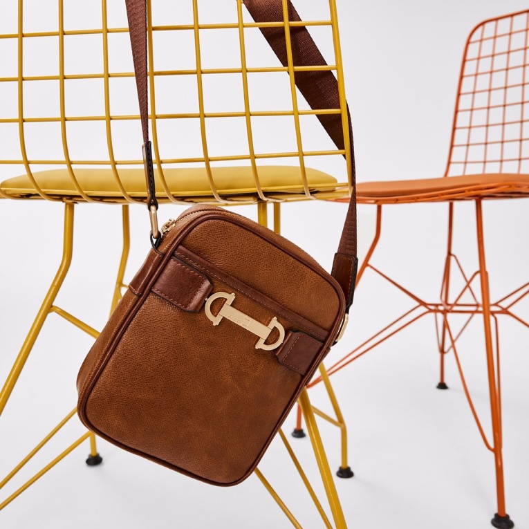 Bolso Bandolera Etude De Moda Coñac Aldo