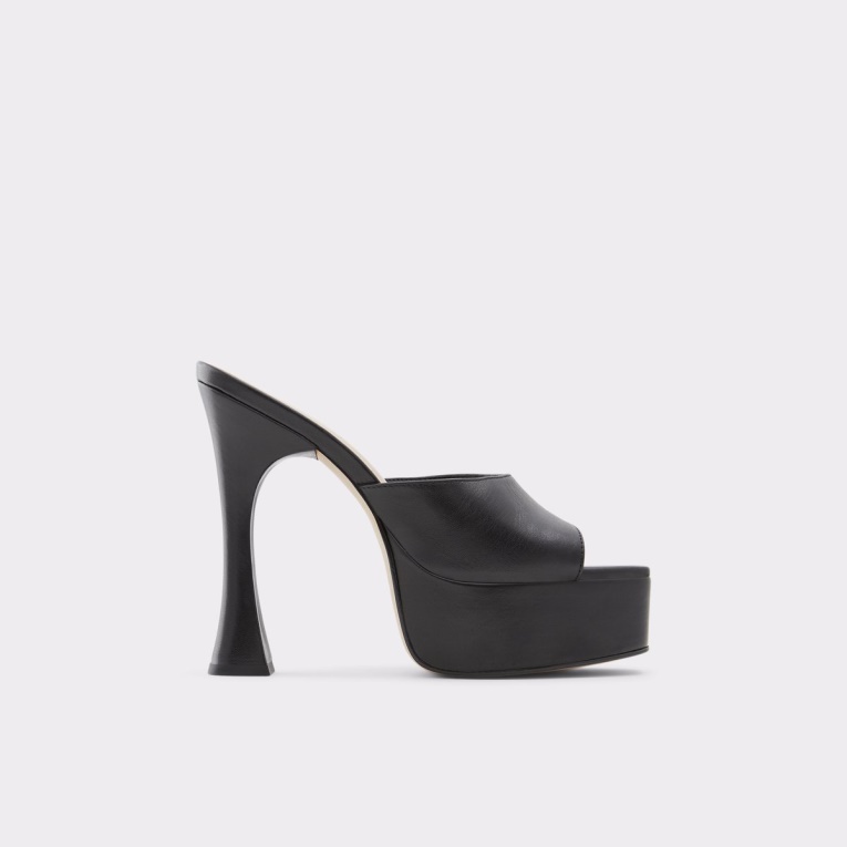 Aldo Fashion Faraah Sandalia De Tacón Alto Bloque Negro