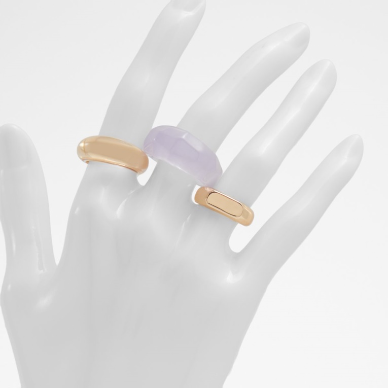 Anillo De Moda Violeta Claro Aldo Farabentar