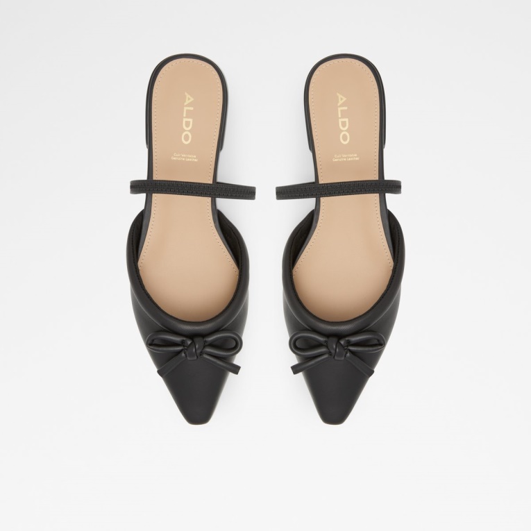 Moda Negro Faralaegyn Mule Bailarina Bloque Tacón Aldo